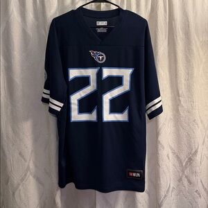 NFL Dark Blue Jersey with White Number 22